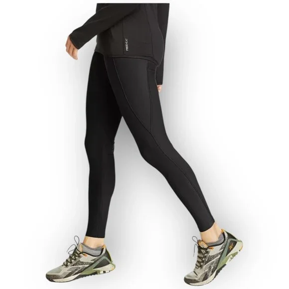 NWT Eddie Bauer Trail Tight Leggings – Size Large – Heather Loren (Olive Green) - Picture 2 of 7